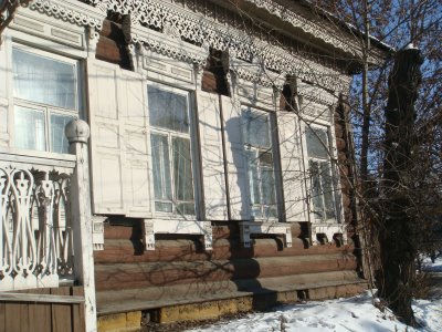 Holzhaus in Irkutsk - Sibirien - Russland